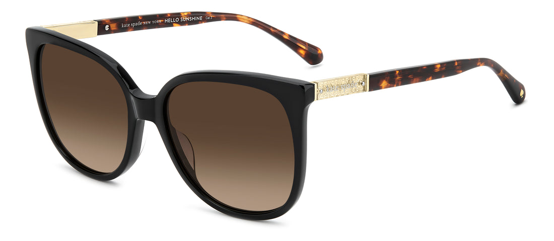 Sunglasses kate spade ks kaysie 2/g/s 807 ha negro square femenino size 58mm - Main view