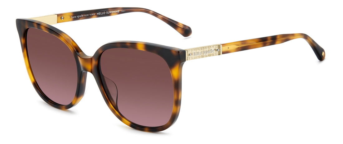 Sunglasses kate spade ks kaysie 2/g/s c9b 3x havana square femenino size 58mm - Main view