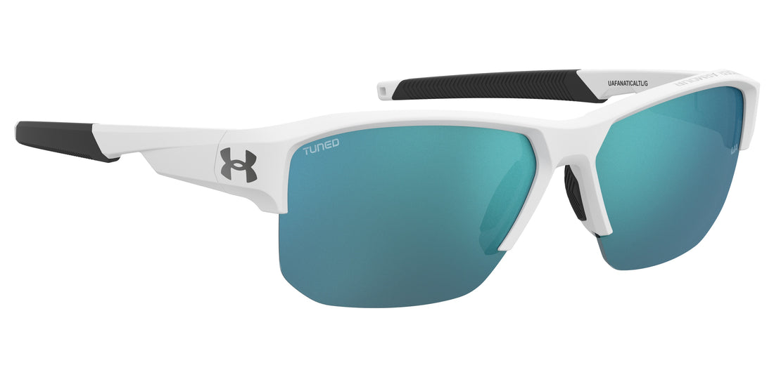 Occhiali da sole under armour uafanaticaltl/g ccp v8 blanco rectangular masculino taglia 67mm - Vista dettagliata