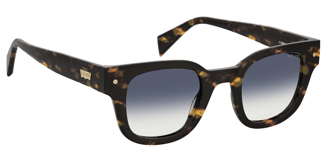 Óculos de sol levis lv 5093/s 086 08 havana square unisex tamanho 47mm - Vista de detalhe