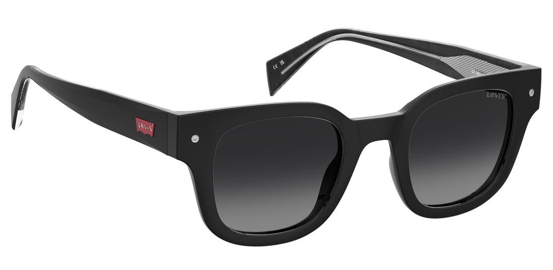Occhiali da sole levis lv 5093/s 807 9o negro square unisex taglia 47mm - Vista dettagliata