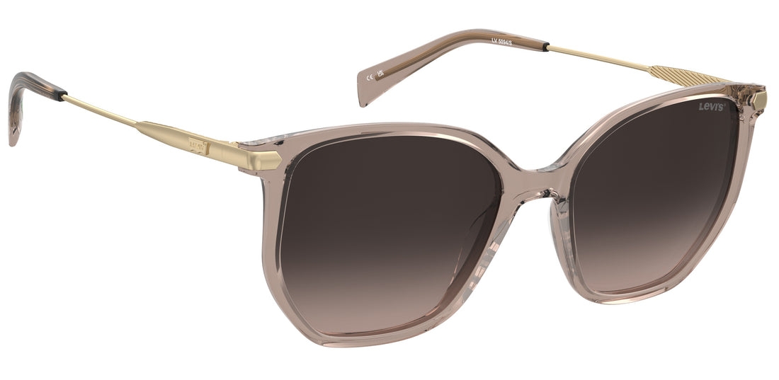 Óculos de sol levis lv 5094/s 10a ha beige square femenino tamanho 54mm - Vista de detalhe
