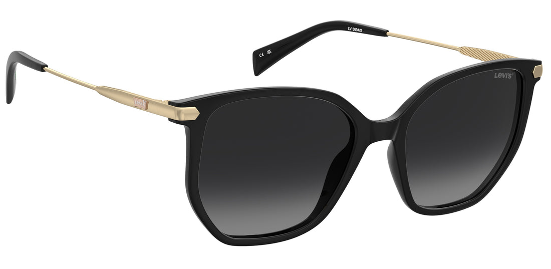Occhiali da sole levis lv 5094/s 807 9o negro square femenino taglia 54mm - Vista dettagliata