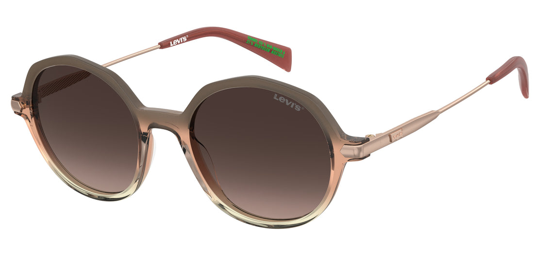Óculos de sol levis lv 5095/s 59i ha marron oval femenino tamanho 51mm - Vista principal