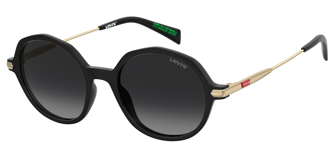 Óculos de sol levis lv 5095/s 807 9o negro oval femenino tamanho 51mm - Vista principal