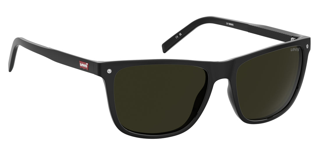 Óculos de sol levis lv 5099/s 807 70 negro rectangular masculino tamanho 57mm - Vista de detalhe