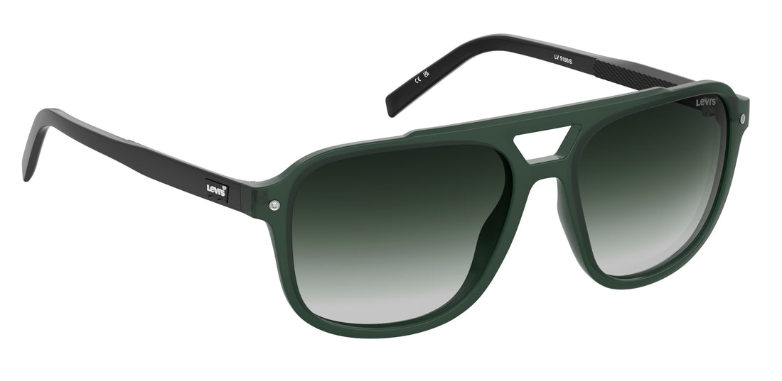Óculos de sol levis lv 5100/s dld 9k verde navigator masculino tamanho 57mm - Vista de detalhe