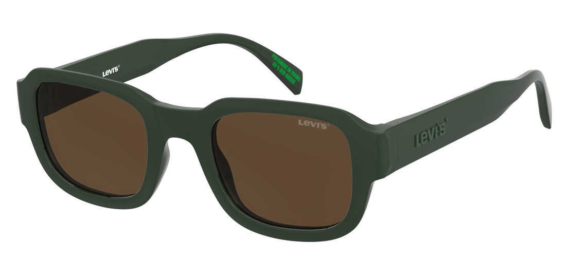 Óculos de sol levis lv 1101/s 1ed 70 verde square unisex tamanho 50mm - Vista principal
