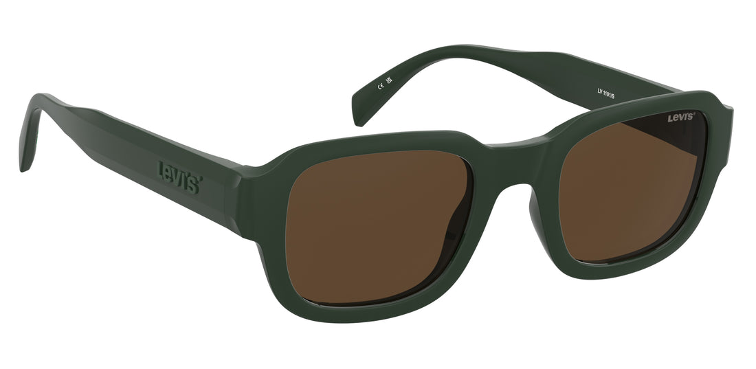 Óculos de sol levis lv 1101/s 1ed 70 verde square unisex tamanho 50mm - Vista de detalhe