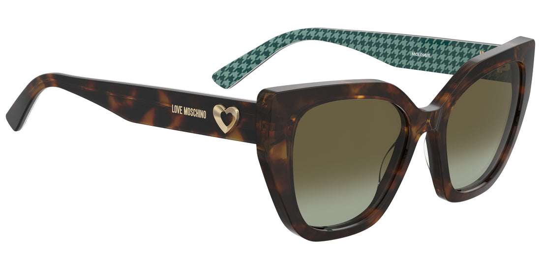 Gafas de sol moschino love mol098/s 2vm bc estampado cat eye femenino talla 54mm - Vista de detalle