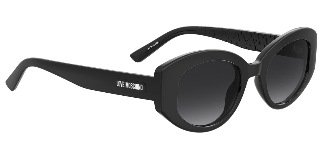 Gafas de sol moschino love mol105/s 807 9o negro cat eye femenino talla 50mm - Vista de detalle