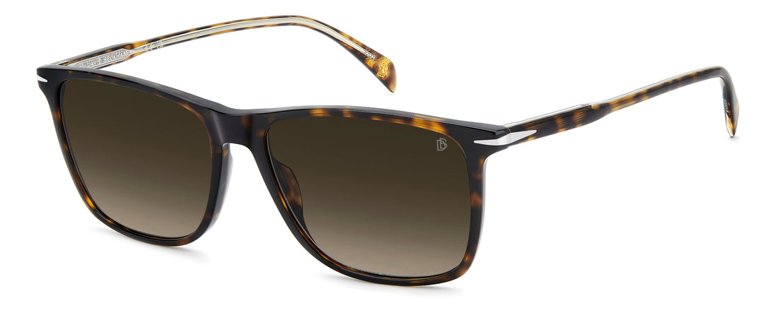Solbriller david beckham db 1219/s 086 ha havana rectangular masculino størrelse 57mm - Hovedvisning