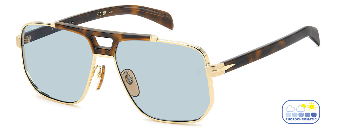 Sunglasses david beckham db 7157/s 0nr sd dorado square masculino size 61mm - Main view