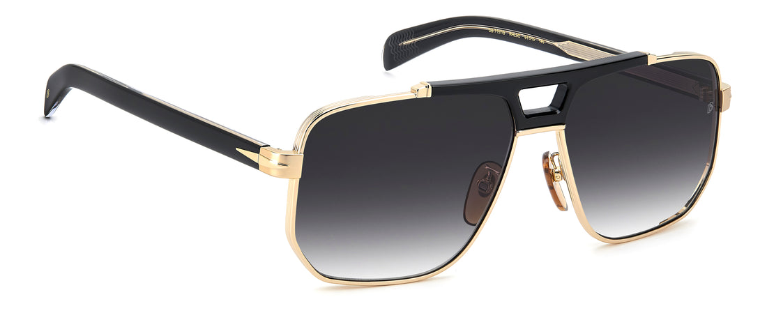 Sunglasses david beckham db 7157/s rhl 9o dorado square masculino size 61mm - Detailed view