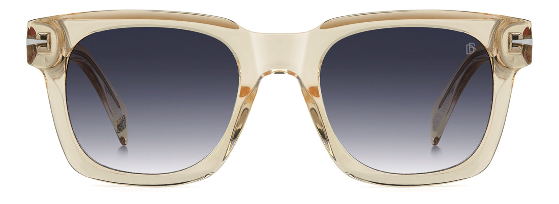 Gafas de sol david beckham db 7160/s 40g 08 amarillo square masculino talla 50mm - Vista de detalle