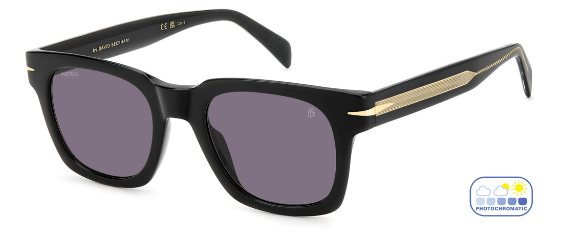 Sunglasses david beckham db 7160/s 807 ke negro square masculino size 50mm - Detailed view