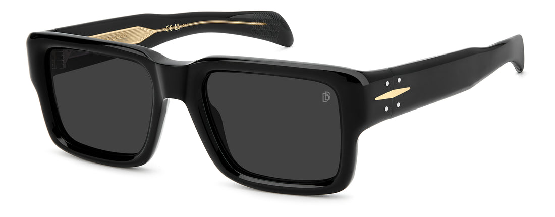 Sunglasses david beckham db 7159/s 807 ir negro rectangular masculino size 53mm - Main view