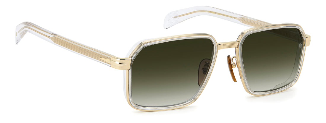 Sunglasses david beckham db 7158/s loj 9k dorado rectangular masculino size 57mm - Detailed view