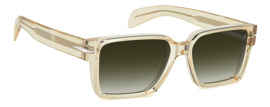 Solbriller david beckham db 7162/s 40g 9k amarillo rectangular masculino størrelse 56mm - Detaljeret visning