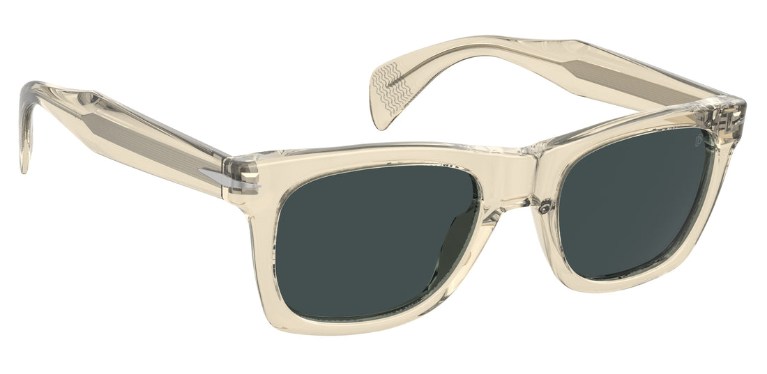 Sunglasses david beckham db 1222/s 40g ku amarillo rectangular masculino size 53mm - Detailed view