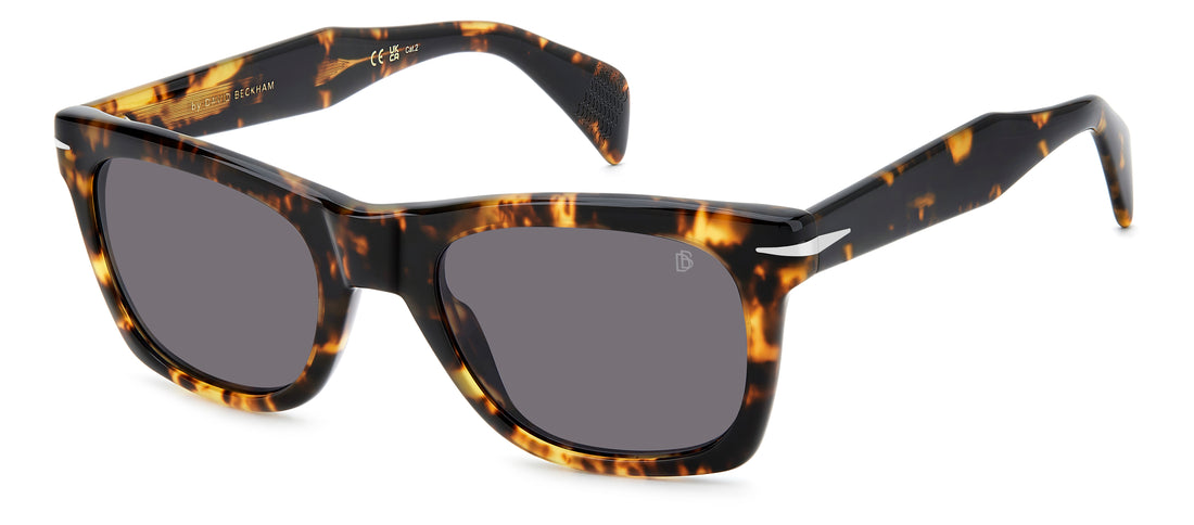 Sunglasses david beckham db 1222/s p65 ur marron rectangular masculino size 53mm - Main view