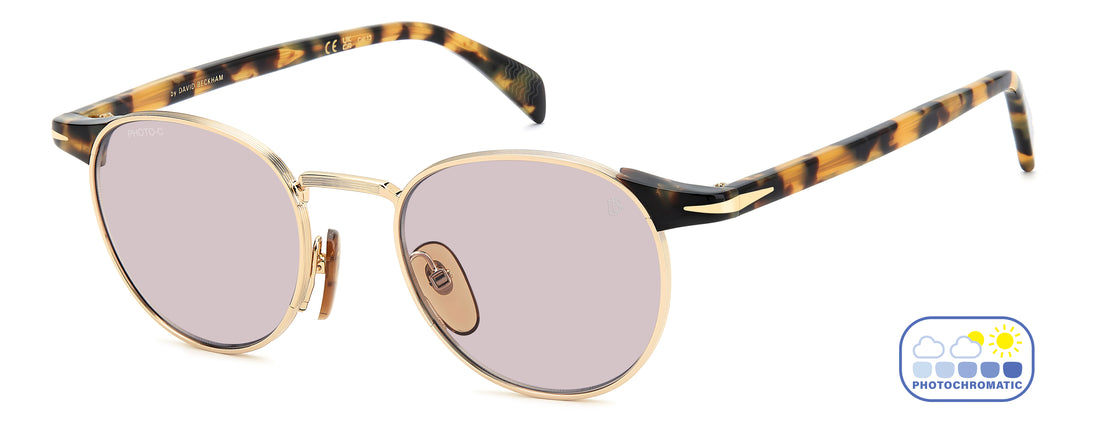 Solbriller david beckham db 1223/s hm2 5f dorado pantos masculino størrelse 49mm - Hovedvisning