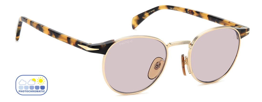 Solbriller david beckham db 1223/s hm2 5f dorado pantos masculino størrelse 49mm - Detaljeret visning