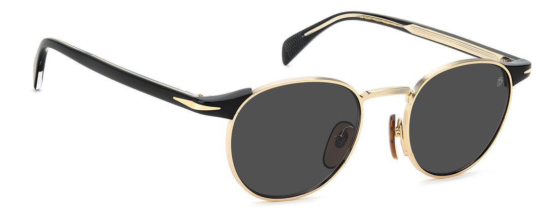 Solbriller david beckham db 1223/s rhl ir dorado pantos masculino størrelse 49mm - Detaljeret visning
