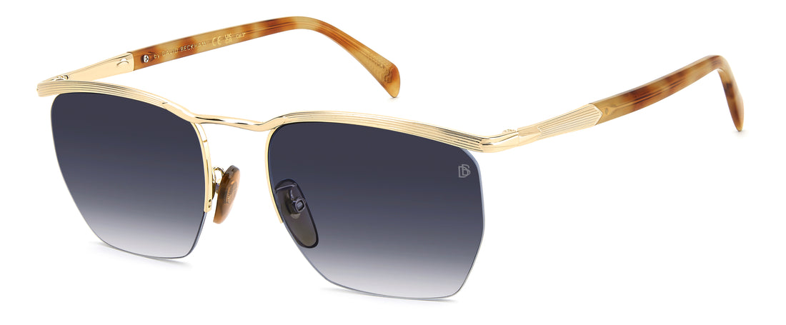 Sunglasses david beckham db 1225/s 0nr 84 dorado square masculino size 55mm - Main view