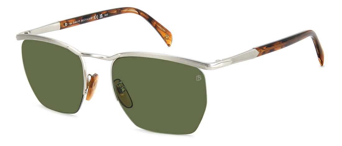 Sunglasses david beckham db 1225/s 9ci o7 plateado square masculino size 55mm - Main view