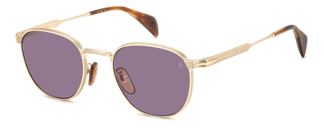 Óculos de sol david beckham db 1228/s t5u 0d dorado pantos masculino tamanho 51mm - Vista principal