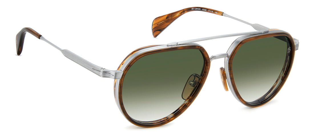 Óculos de sol david beckham db 1226/g/s 9ci 8z plateado pilot masculino tamanho 57mm - Vista principal