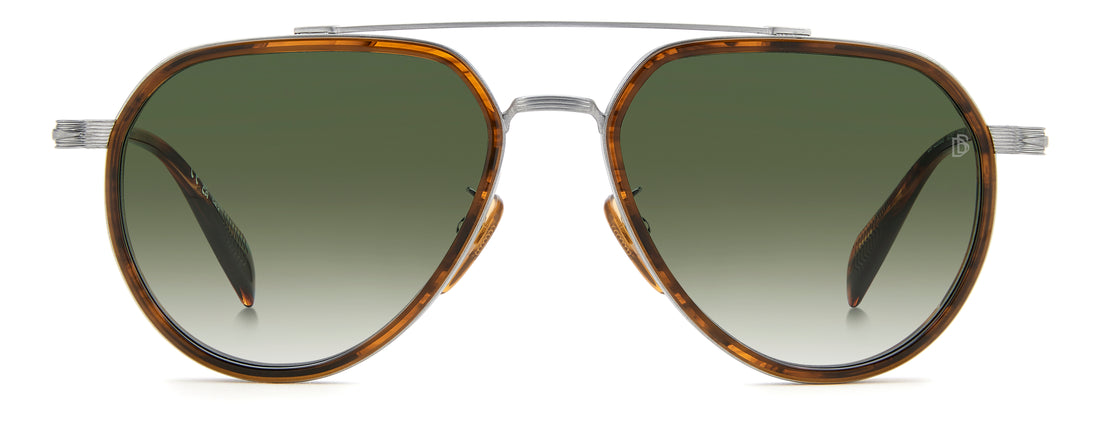 Óculos de sol david beckham db 1226/g/s 9ci 8z plateado pilot masculino tamanho 57mm - Vista de detalhe