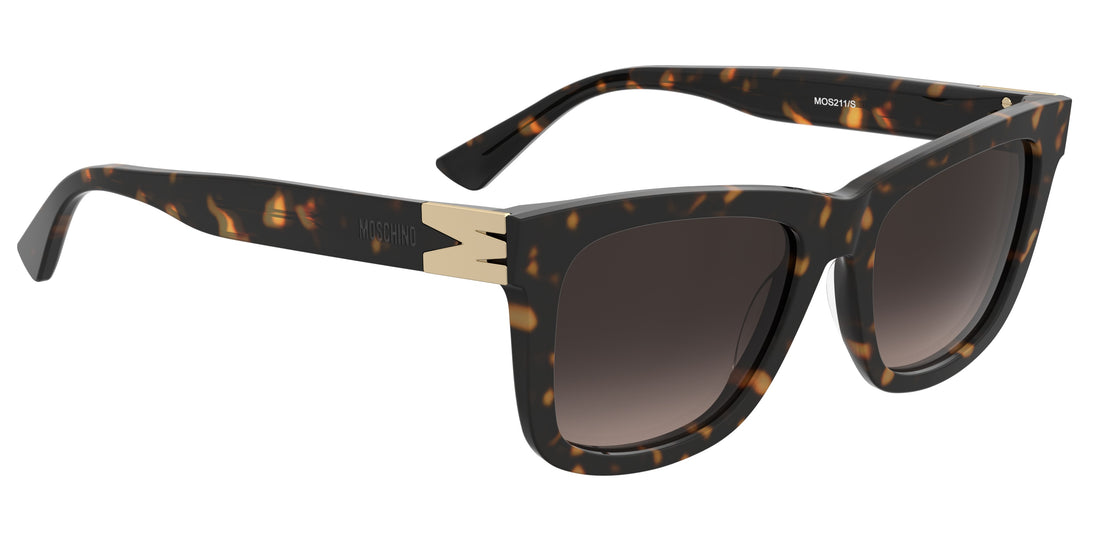 Occhiali da sole moschino mos211/s 086 ha havana square femenino taglia 54mm - Vista dettagliata