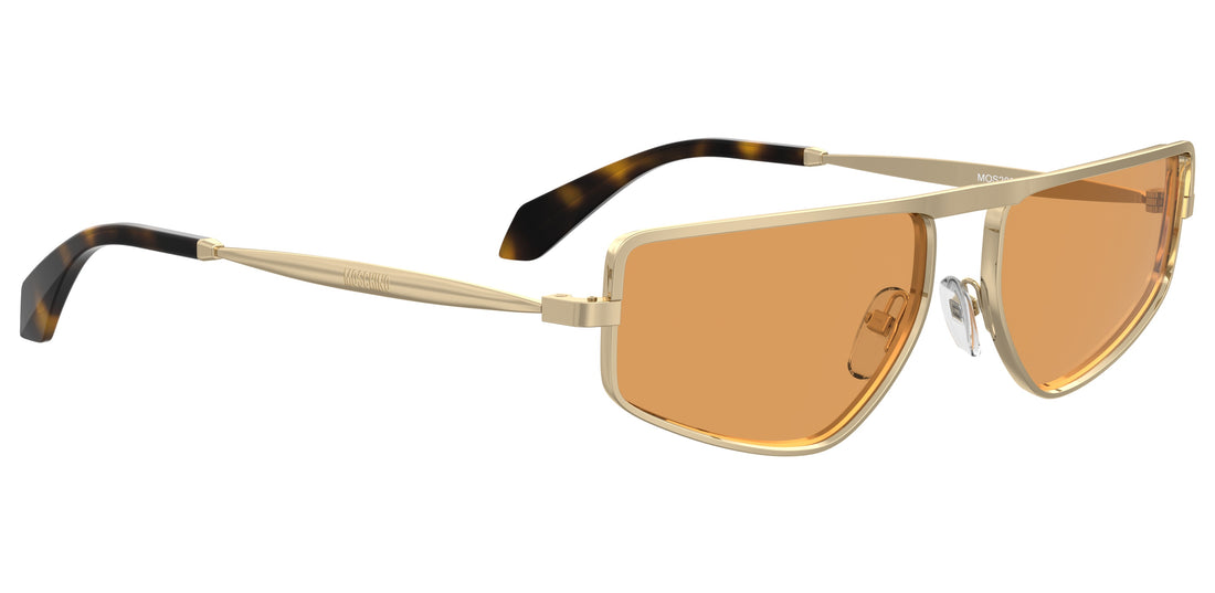 Óculos de sol moschino mos209/s 000 n8 dorado square unisex tamanho 59mm - Vista de detalhe