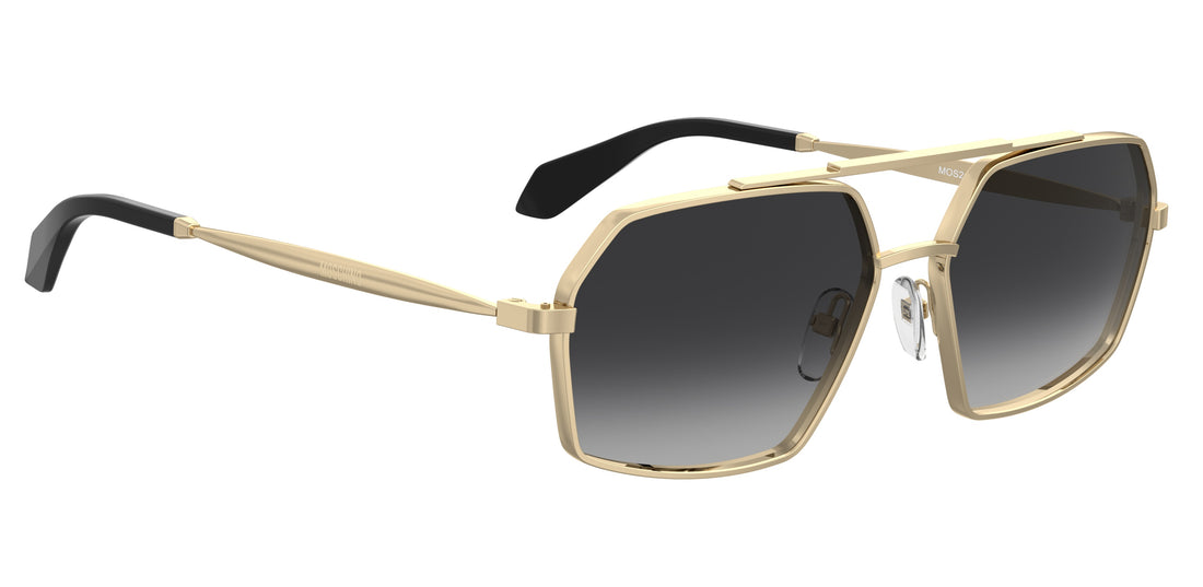Occhiali da sole moschino mos210/s 000 9o dorado square unisex taglia 60mm - Vista dettagliata