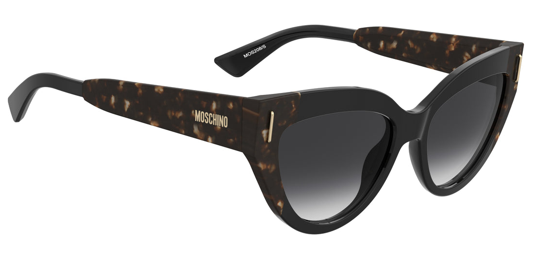 Occhiali da sole moschino mos208/s wr7 9o negro cat eye femenino taglia 56mm - Vista dettagliata