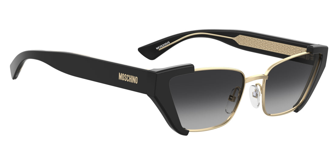 Occhiali da sole moschino mos205/s 2m2 9o negro cat eye femenino taglia 56mm - Vista dettagliata