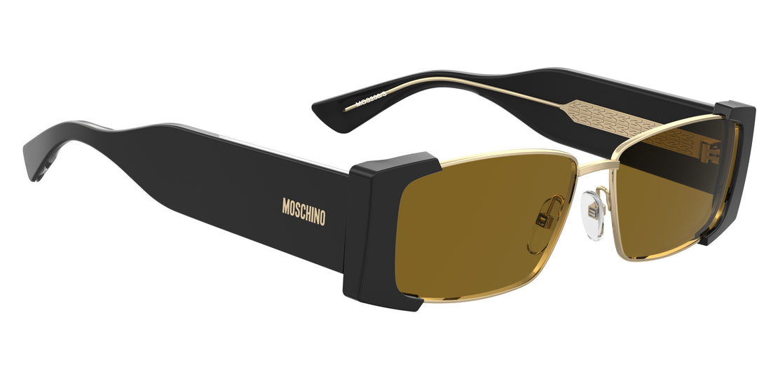 Óculos de sol moschino mos206/s 2m2 70 negro rectangular femenino tamanho 57mm - Vista de detalhe