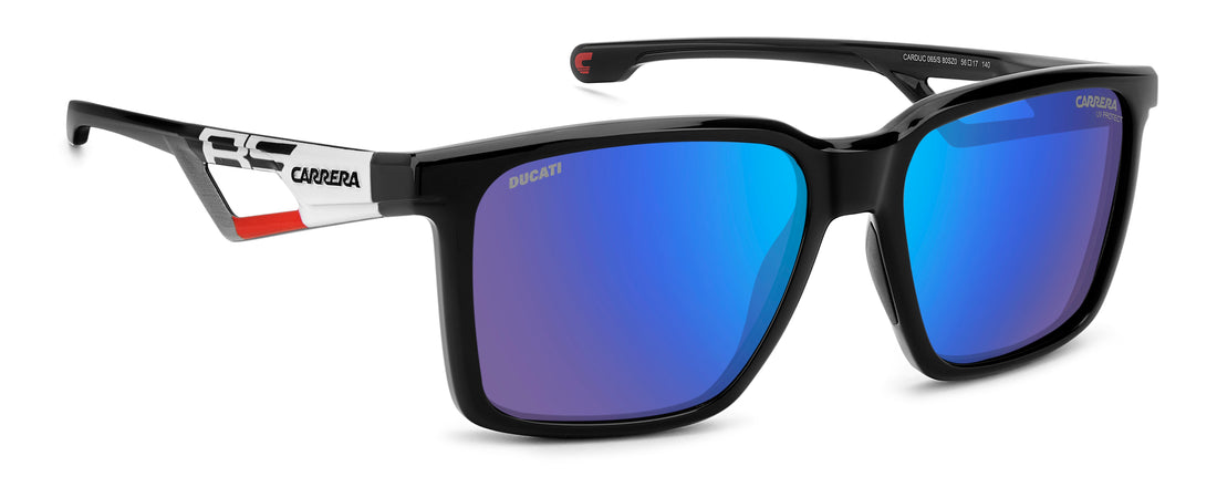 Lunettes de soleil carrera ducati carduc 065/s 80s z0 negro rectangular masculino taille 56mm - Vue détaillée