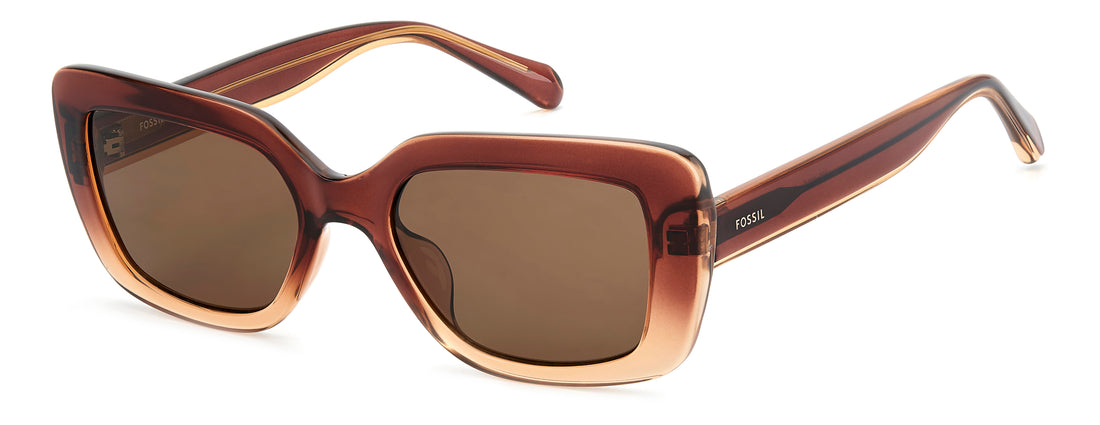 Occhiali da sole fossil fos 3181/s 09q 70 marron rectangular femenino taglia 52mm - Vista principale