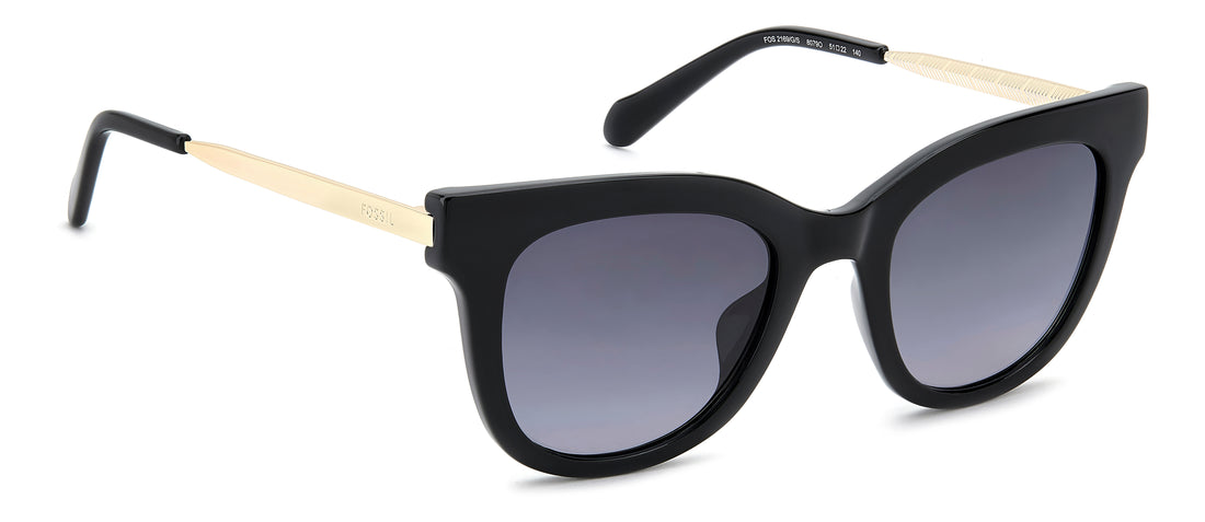 Occhiali da sole fossil fos 2169/g/s 807 9o negro cat eye femenino taglia 51mm - Vista dettagliata