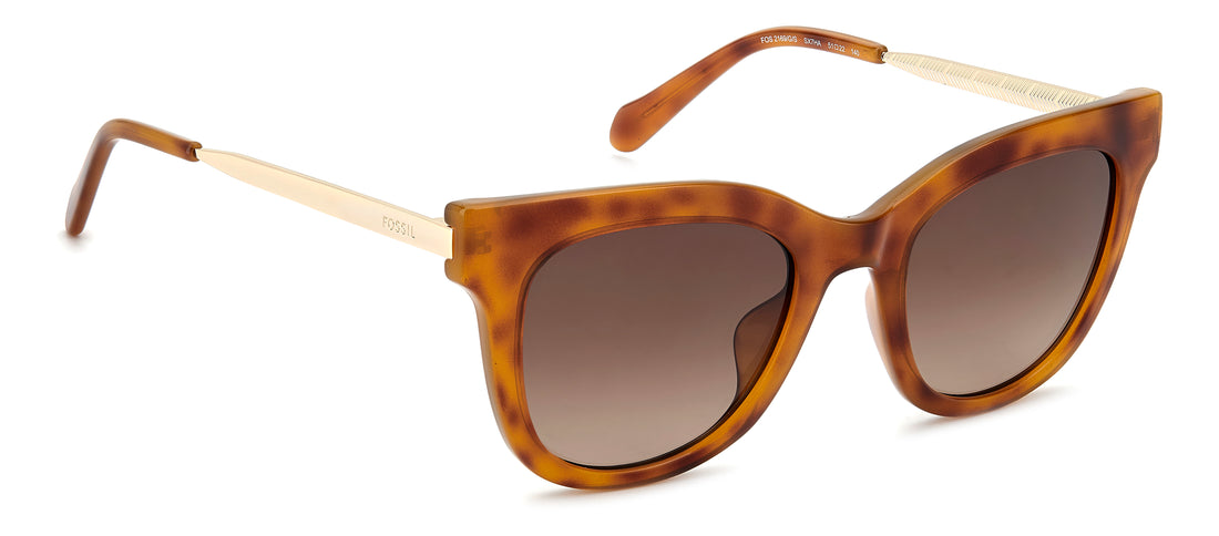 Occhiali da sole fossil fos 2169/g/s sx7 ha havana cat eye femenino taglia 51mm - Vista dettagliata