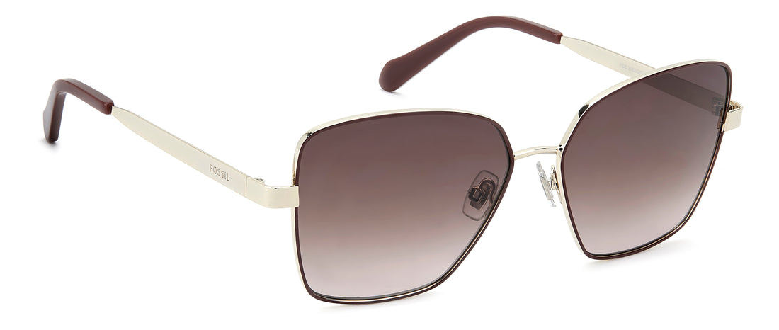 Occhiali da sole fossil fos 3182/g/s 6k3 ha burdeos square femenino taglia 57mm - Vista dettagliata