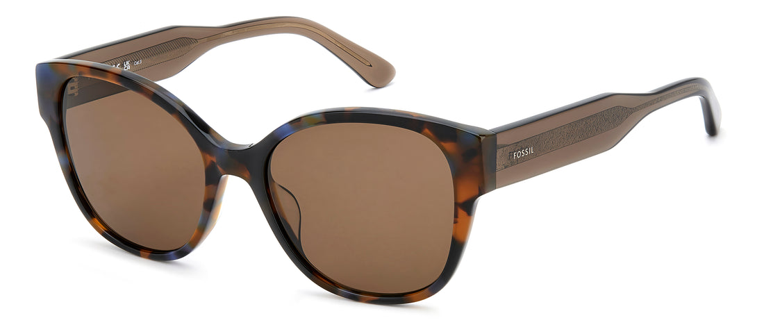 Occhiali da sole fossil fos 2170/g/s x8q 70 marron cat eye femenino taglia 55mm - Vista principale