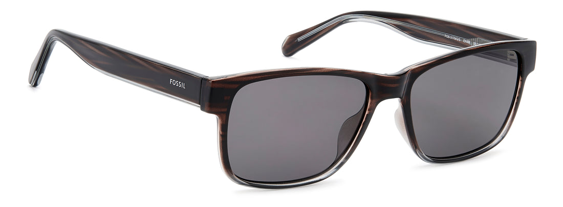 Occhiali da sole fossil fos 3179/g/s ex4 ir marron rectangular masculino taglia 58mm - Vista dettagliata