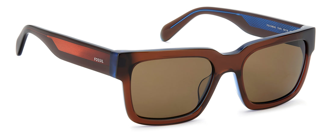 Occhiali da sole fossil fos 2168/g/s fl4 70 marron rectangular masculino taglia 54mm - Vista dettagliata