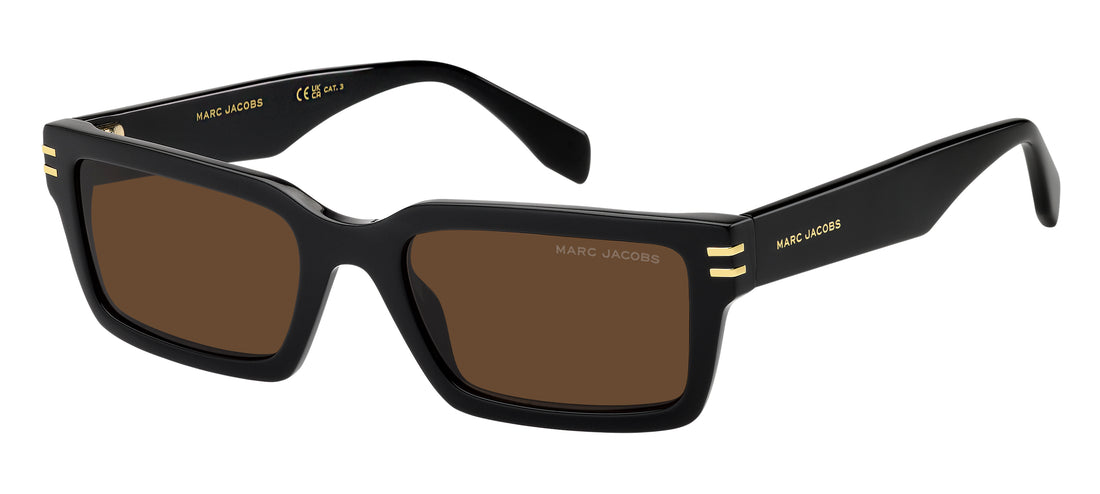 Óculos de sol marc jacobs marc 905/s 807 70 negro rectangular masculino tamanho 54mm - Vista principal
