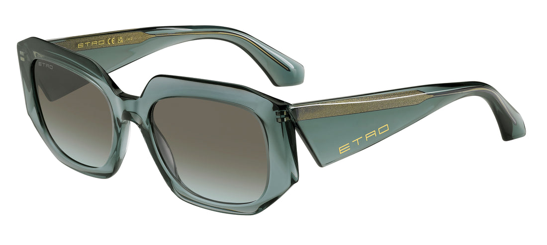 Óculos de sol etro 0123/s zi9 bc verde rectangular femenino tamanho 55mm - Vista principal