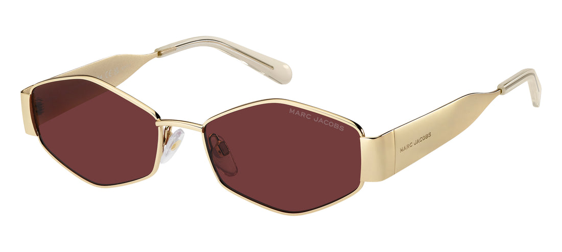 Sunglasses marc jacobs marc 496/shiny noa 4s dorado square femenino size 55mm - Main view